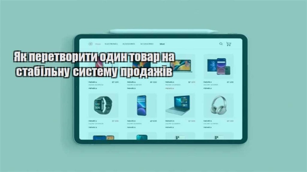 yak peretvoryty odyn tovar na stabilnu systemu prodazhiv