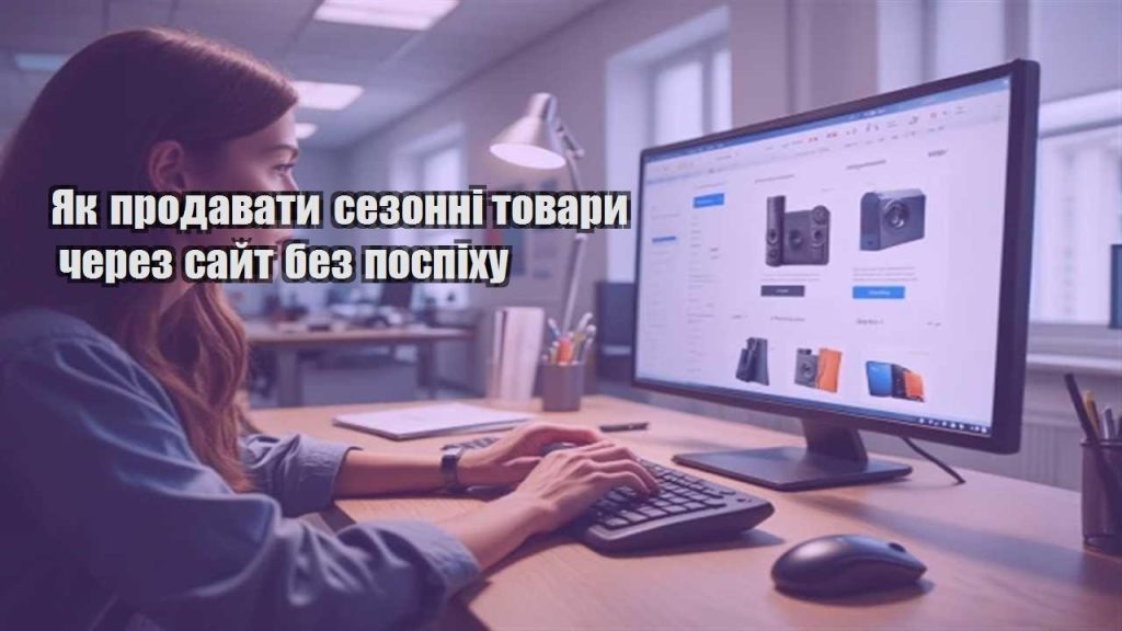 yak prodavaty sezonni tovary cherez sajt bez pospihu