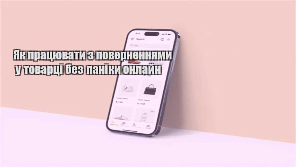 yak praczyuvaty z povernennyamy u tovarczi bez paniky onlajn