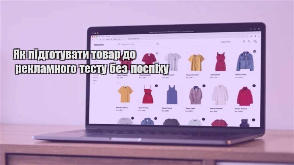 yak pidgotuvaty tovar do reklamnogo testu bez pospihu