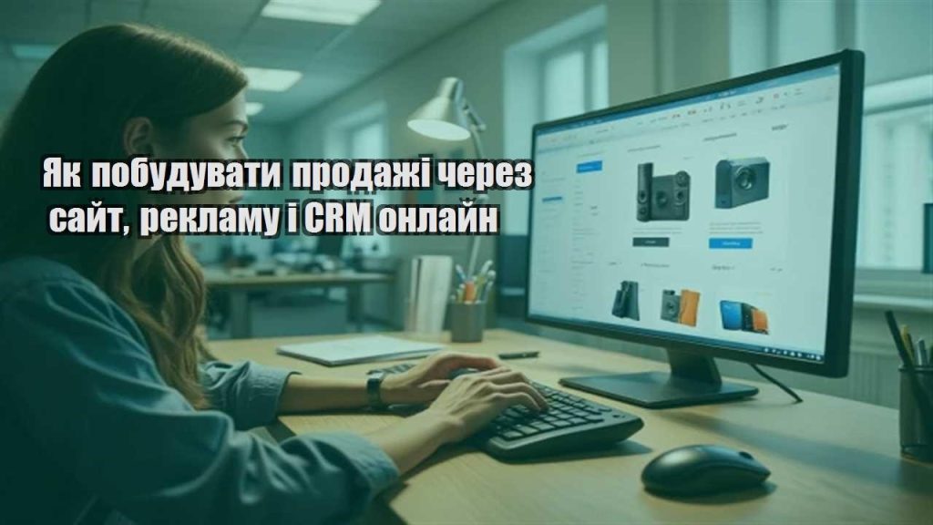 yak pobuduvaty prodazhi cherez sajt reklamu i crm onlajn